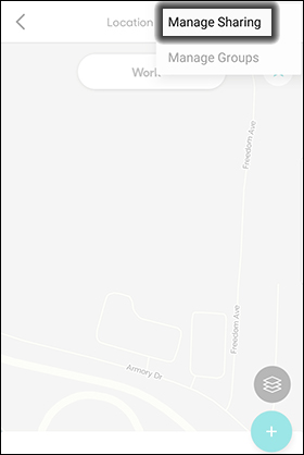 Tap Manage Sharing