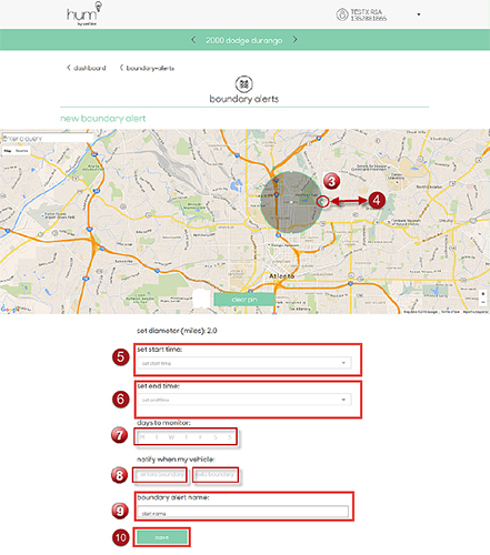 hum boundary alerts page