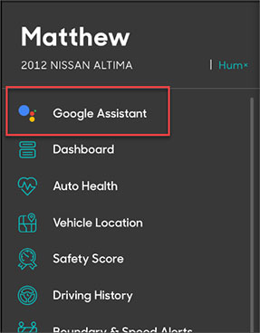 Hum menu Google Assistant Hum menu Google Assistant