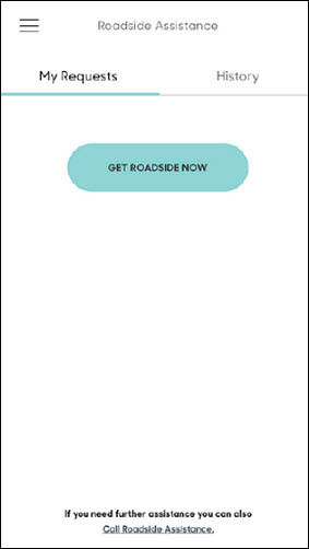 Get Roadside now button