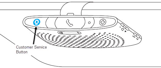Speaker Customer Service button