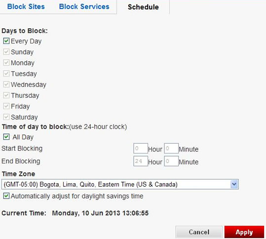 Configurar el horario