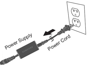 Power adapter un-plugging from outlet