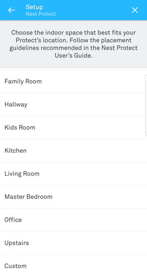 Nest setup location choices