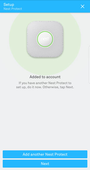 Nest protect add confirmation