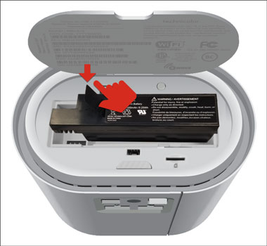 SmartHub battery insertion