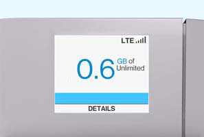 SmartHub display screen with emphasis on Data usage