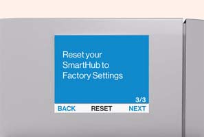 SmartHub factory reset confirmation