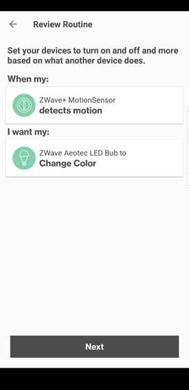Verizon Home Routine review settings
