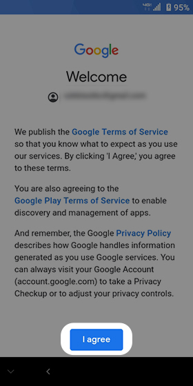 Google welcome screen Google welcome screen