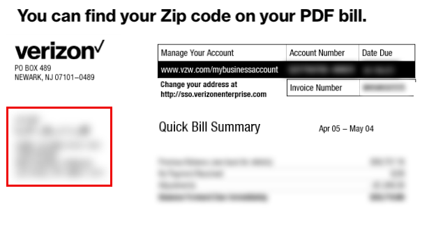 Payment Zip Code